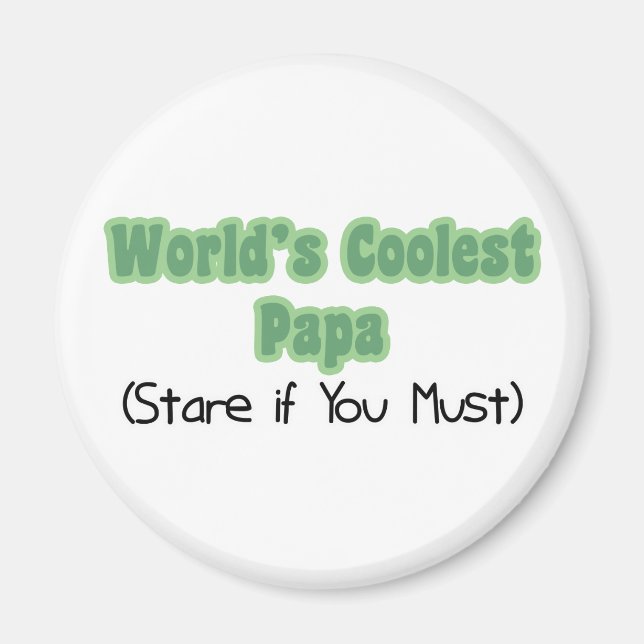 Welt&apos, das Coolste Papa Magnet (Vorne)