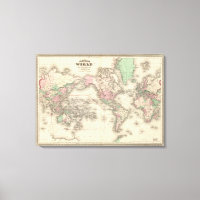 Welt auf der Projektion von Mercator
