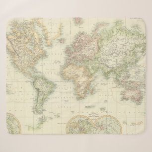 Welt auf Mercators Projektion Sherpadecke