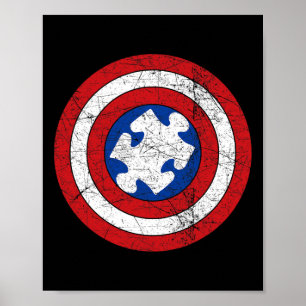 Welt-Aufklärungstag Puzzle Superhero Boys K Poster