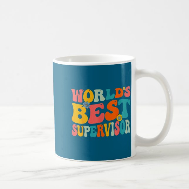 Welt-Aufseher - groovy Manager Supervisor  Kaffeetasse (Rechts)