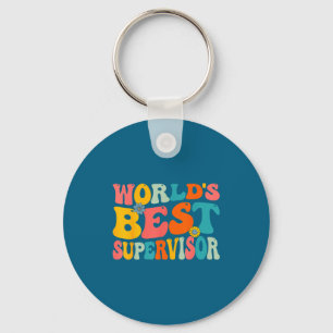 Welt-Aufseher - groovy Manager Supervisor Schlüsselanhänger