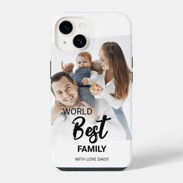 WELT BEST FAMILY iPhone 14 HÜLLE (Rückseite)