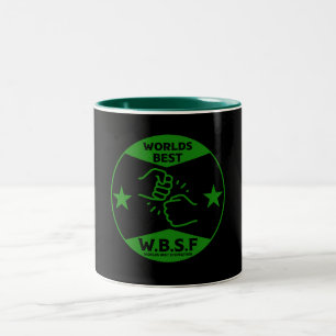 WELT BEST STEPFATHER ZWEIFARBIGE TASSE