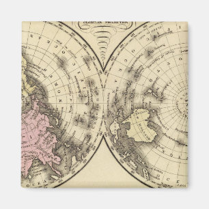 Welt, Christentum-Diagramm Magnet