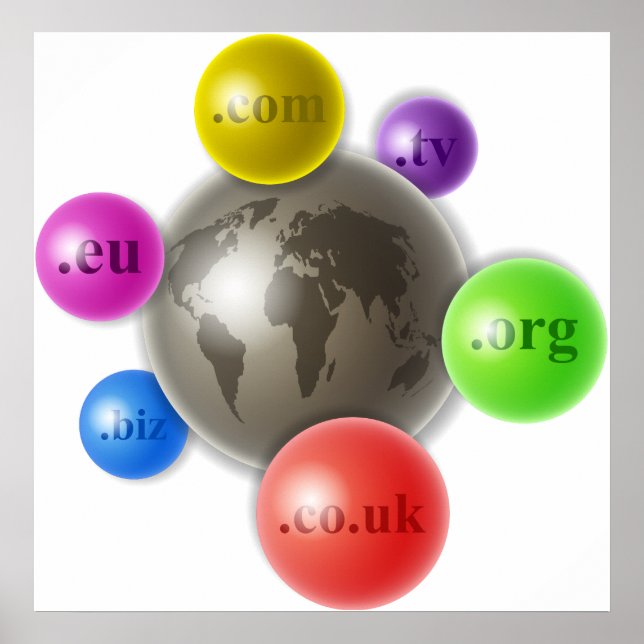 Welt der Domains Poster (Vorne)
