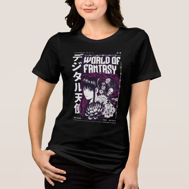Welt der Fantasie Tri-Blend Shirt (Vorderseite)