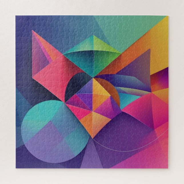 Welt der farbenfrohen Geometrie (Vertikal)