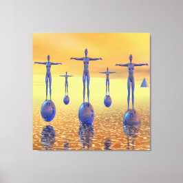 Welt der Zukunft Leinwanddruck