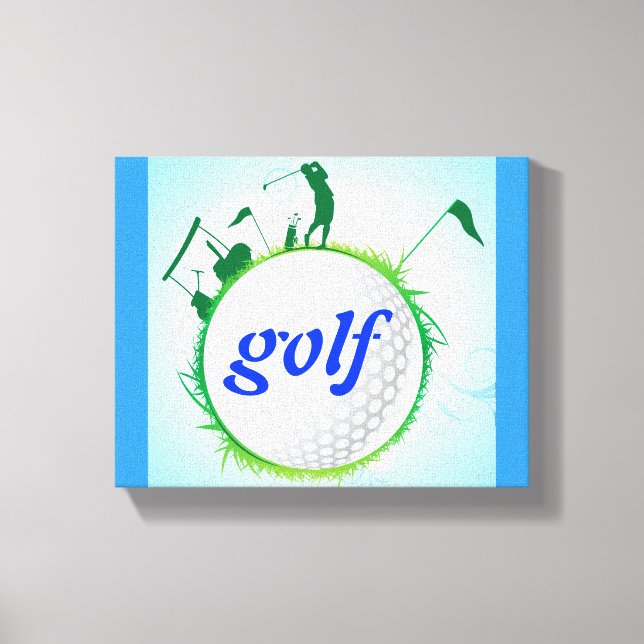 Welt des Golfs. Leinwanddruck (Vorderseite)