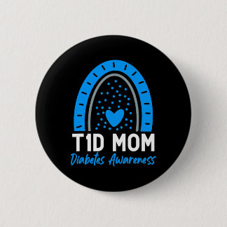 Welt Diabetes Day Cloud T1D Typ 1 Diabetes Mama Button