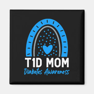 Welt Diabetes Day Cloud T1D Typ 1 Diabetes Mama Magnet