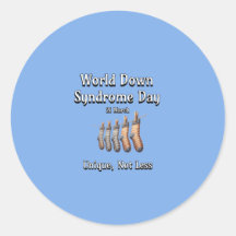 Welt-Down-Syndrom-Tag. Einzigartig nicht weniger