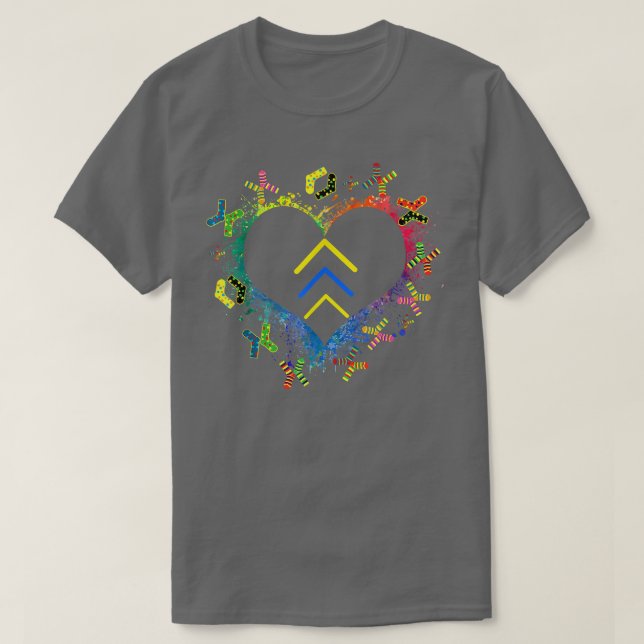 Welt-Down-Syndrom-Tag  T-Shirt (Design vorne)
