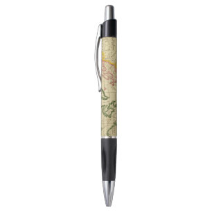 Welt gravierte Karte Kugelschreiber