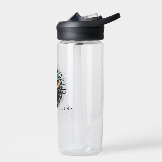 Welt in der Falle Trinkflasche (Links)