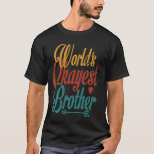 Welt ist die beste Bruder Vintag Style Step Brothe T-Shirt
