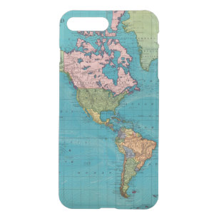 Welt, Mercators Projektion iPhone 8 Plus/7 Plus Hülle