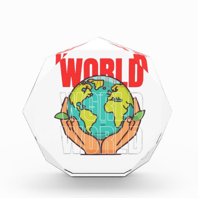 Welt – Reise-Abenteuer-Globus-Design Fotoblock (Vorderseite)