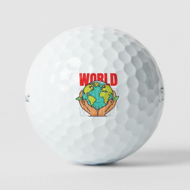 Welt – Reise-Abenteuer-Globus-Design Golfball (Vorderseite)