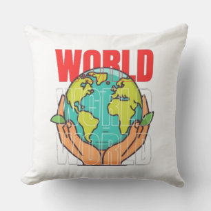 Welt – Reise-Abenteuer-Globus-Design Kissen