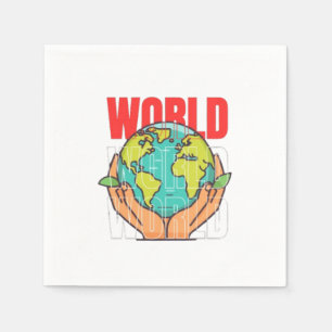 Welt – Reise-Abenteuer-Globus-Design Serviette