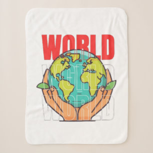 Welt – Reise-Abenteuer-Globus-Design Sherpadecke