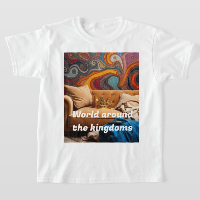 Welt rund um das Königreich - Magisches Kinderaben T-Shirt (Ablage )