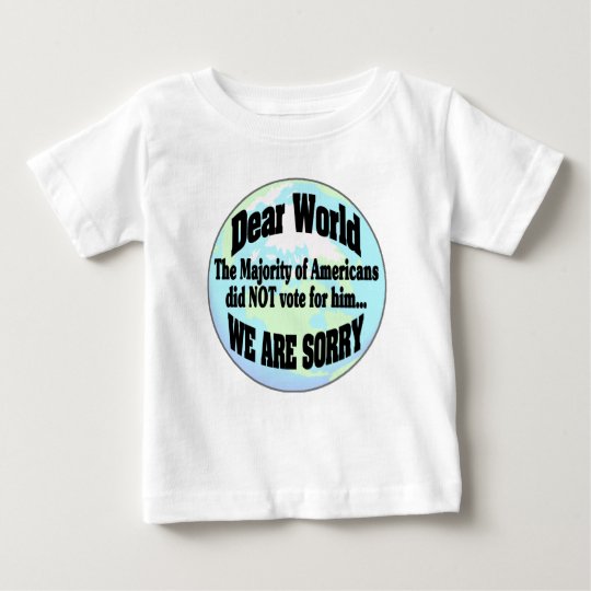 Welt sorry2 baby t-shirt