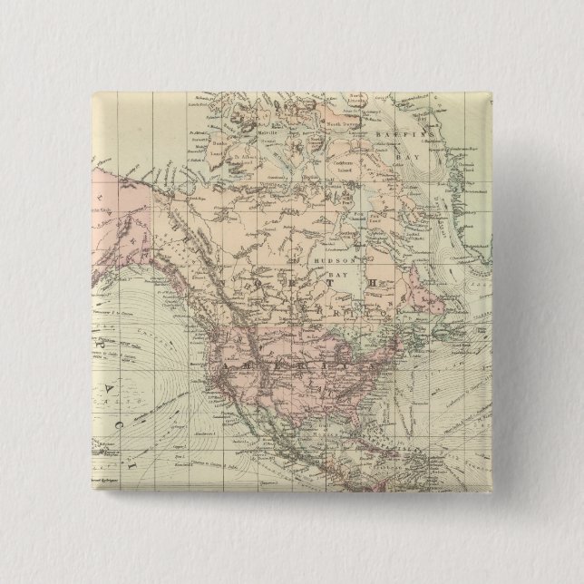 Welt über die Projektion von Mercator Button (Vorderseite)