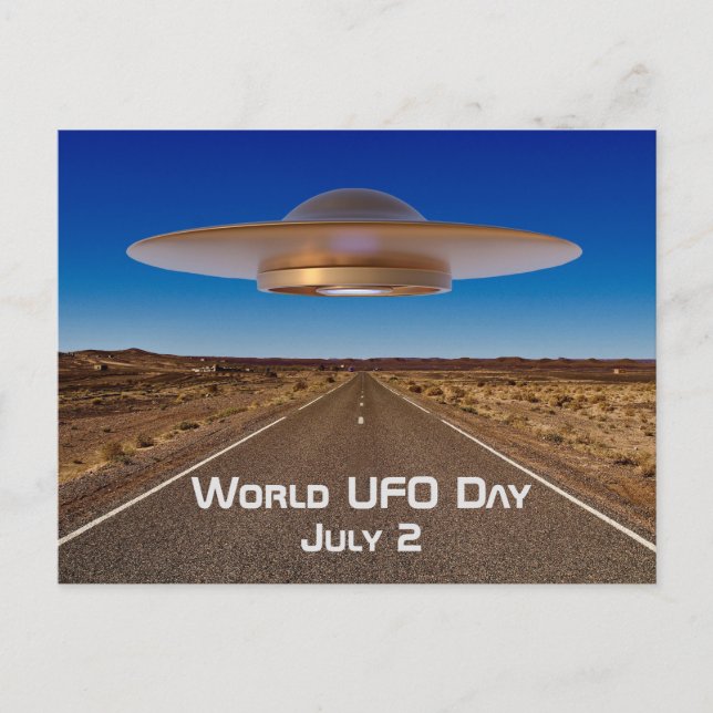 Welt-UFO-Tag Postkarte (Vorderseite)