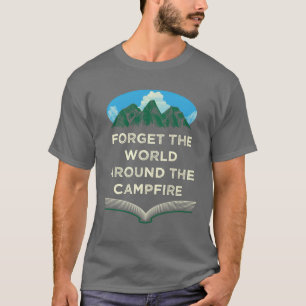 Welt um das Lagerfeuer Camping Sprüche Camper Q T-Shirt