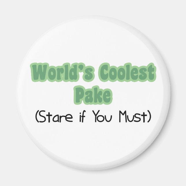 Welt und Apos: Coolste Kuchen Magnet (Vorne)