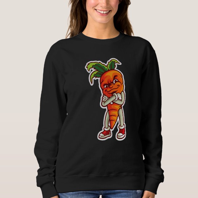 Welt Vegetarier Tag 2022 Karotten Sweatshirt (Vorderseite)