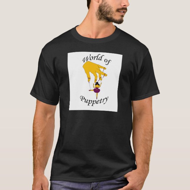 Welt von Puppetryentwurf 2 T-Shirt (Vorderseite)