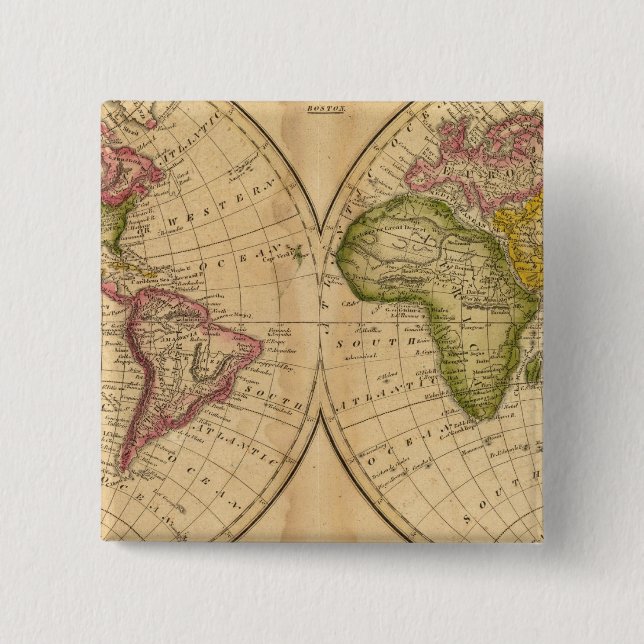 Welt von Worcester Button (Vorderseite)
