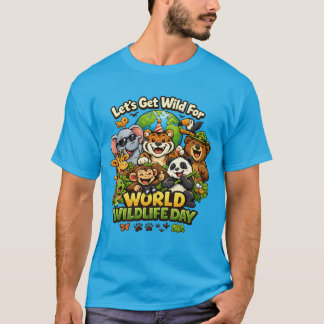 Welt-Wildlife-Tag T‑Shirt T-Shirt