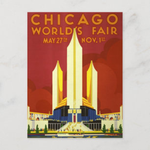 Weltausstellung Chicago 1933 Vintage-Postkarte Postkarte