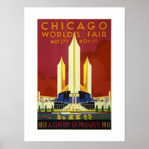 Weltausstellung Chicago Jahrhundert Des Fortschrit Poster