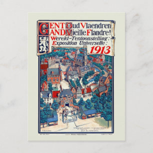 Weltausstellung Gent 1913 Alt-Flandern Historisch Postkarte