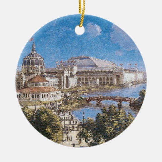 Weltausstellung in Kolumbien von Theodore Robinson Keramik Ornament (Vorne)