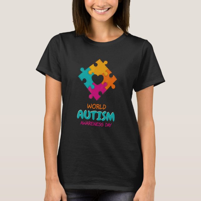 Weltautismus-Bewusstsein 2. April 2023 Autismus Ni T-Shirt (Vorderseite)