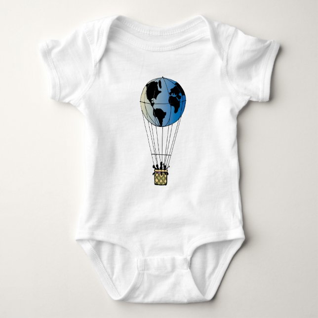 Weltballon Baby Strampler (Vorderseite)