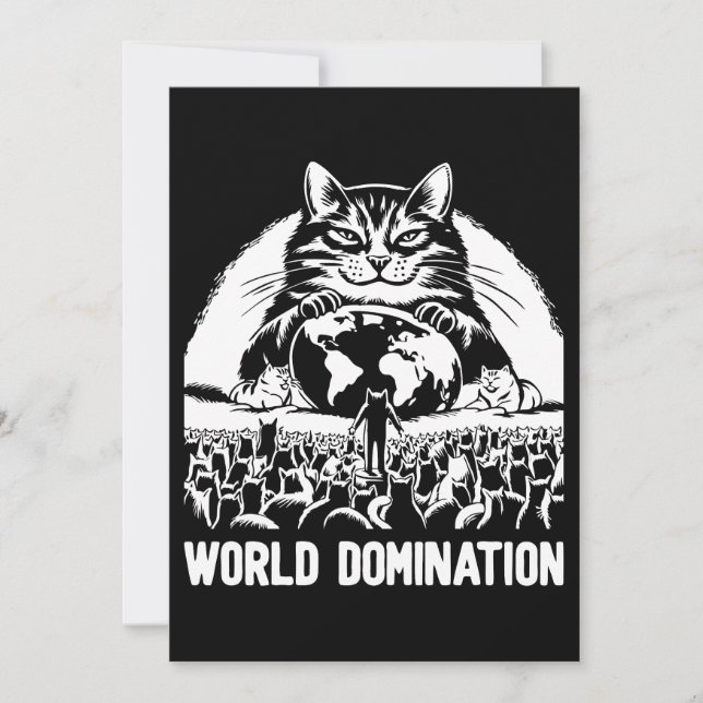 Weltbeherrschung 1 feiertagskarte (Vorderseite)