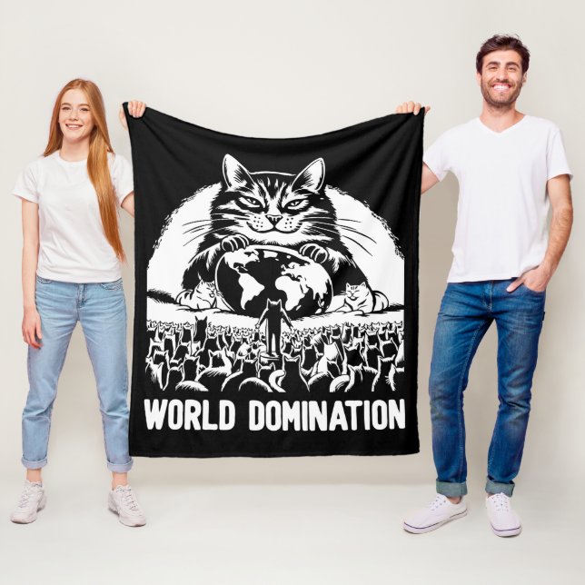 Weltbeherrschung 1 fleecedecke (Beispiel)