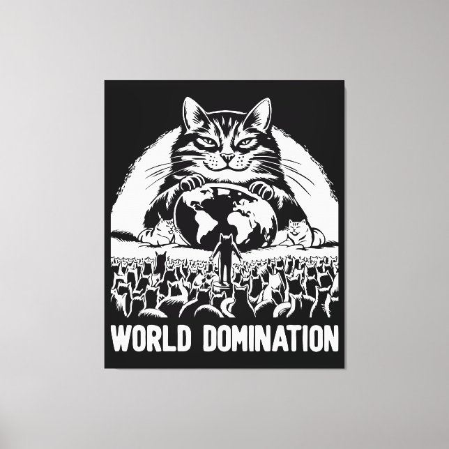 Weltbeherrschung 1 leinwanddruck (Vorderseite)