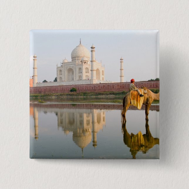 Weltberühmter Taj Mahal-Tempel-Grabstätte Button (Vorderseite)