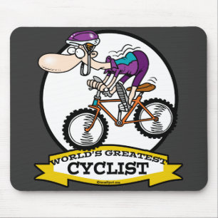 WELTBERÜHMTSTER RADFAHRER MÄNNER CARTOON MOUSEPAD