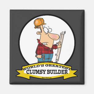 WELTBERÜHMTSTER UNGESCHICKTER BAUER MÄNNER CARTOON MAGNET