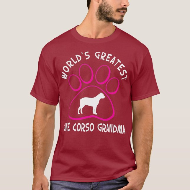 Weltbest Cane Corso Grandma T-Shirt (Vorderseite)